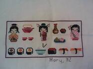 Any child cross stitch category: Travel/Holidays