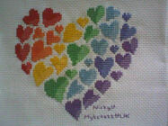 Any child cross stitch category: Hearts