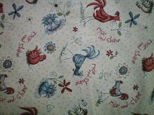 Fabric for (QUILTED) Chooks & Roosters E01