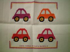 Cross stitch square for Michael's quilt