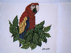 Cross stitch square for (QUILTED) I Spy...P E01's quilt