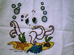 Cross stitch square for Darius (E)'s quilt