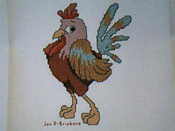 Cross stitch square for (QUILTED) Animals-Farm Animals E01's quilt