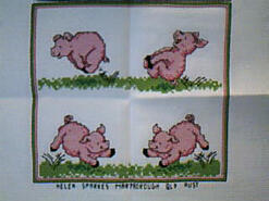 Cross stitch square for (QUILTED) Animals-Farm Animals E01's quilt