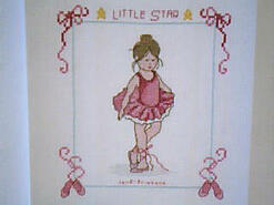 Cross stitch square for (QUILTED) Ballerinas E01's quilt