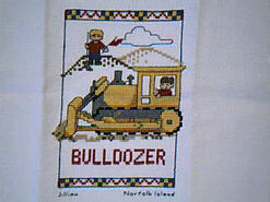 Cross stitch square for Nathan C's quilt
