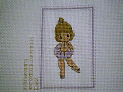 Cross stitch square for (QUILTED) Ballerinas E01's quilt