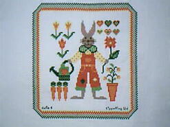 Cross stitch square for (QUILTED) Animals-Farm Animals E01's quilt