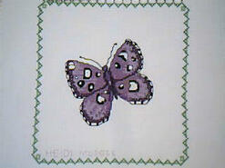 Cross stitch square for (QUILTED) Butterfly E02's quilt