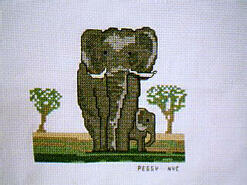 Cross stitch square for (QUILTED) Realistic Wildlife E01's quilt