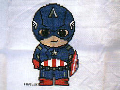 Cross stitch square for Ryder's quilt