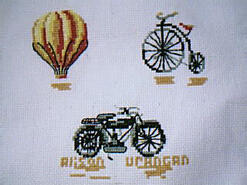 Cross stitch square for Cooper (E)'s quilt