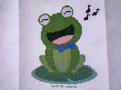Cross stitch square for (QUILTED) Frog E01's quilt