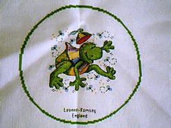 Cross stitch square for (QUILTED) Frog E01's quilt