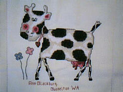 Cross stitch square for (QUILTED) Animals-All Creatures Great and Small E01's quilt