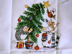 Cross stitch square for Tommy 's quilt