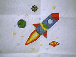 Cross stitch square for Glenn D's quilt