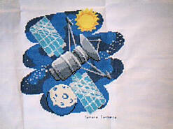 Cross stitch square for Glenn D's quilt