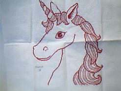 Cross stitch square for Sarah W's quilt