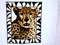 Cross stitch square for Dekkard's quilt
