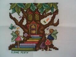 Cross stitch square for Sarah W's quilt