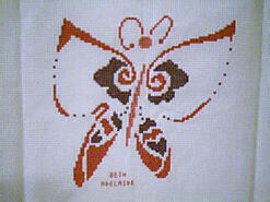 Cross stitch square for Brydi's quilt