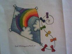Cross stitch square for Matilda's quilt