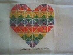 Cross stitch square for Matilda's quilt