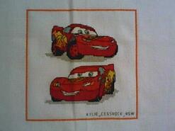 Cross stitch square for Oliver B's quilt