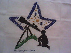 Cross stitch square for Rylee's quilt