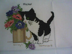 Cross stitch square for Kaylee-Jayde's quilt