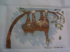 Cross stitch square for Kaylee-Jayde's quilt