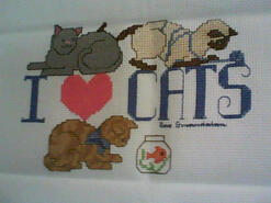 Cross stitch square for Kaylee-Jayde's quilt