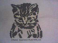 Cross stitch square for Kaylee-Jayde's quilt