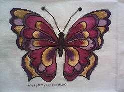 Cross stitch square for Taejarna's quilt