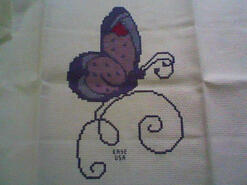 Cross stitch square for Taejarna's quilt