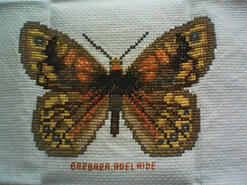 Cross stitch square for Taejarna's quilt