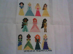 Cross stitch square for Alessandra's quilt