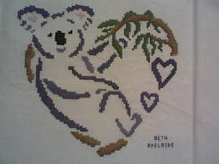 Cross stitch square for Sienna's quilt