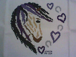 Cross stitch square for Sienna's quilt