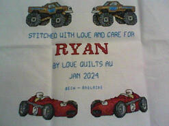 Cross stitch square for Ryan L's quilt