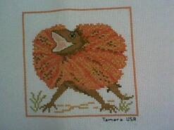 Cross stitch square for Makayla's quilt