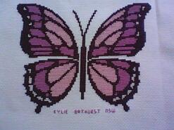 Cross stitch square for Faye's quilt