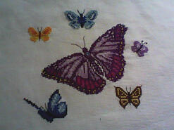 Cross stitch square for Faye's quilt