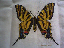 Cross stitch square for Faye's quilt