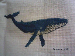 Cross stitch square for Scarlett S's quilt