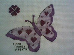 Cross stitch square for Faye's quilt