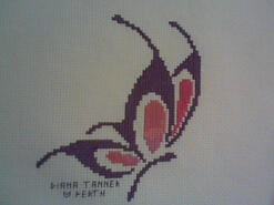 Cross stitch square for Taejarna's quilt