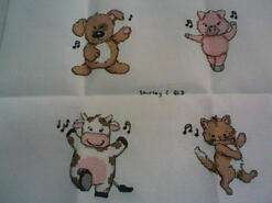 Cross stitch square for any child