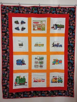 Photo of (QUILTED) Trains E01s quilt